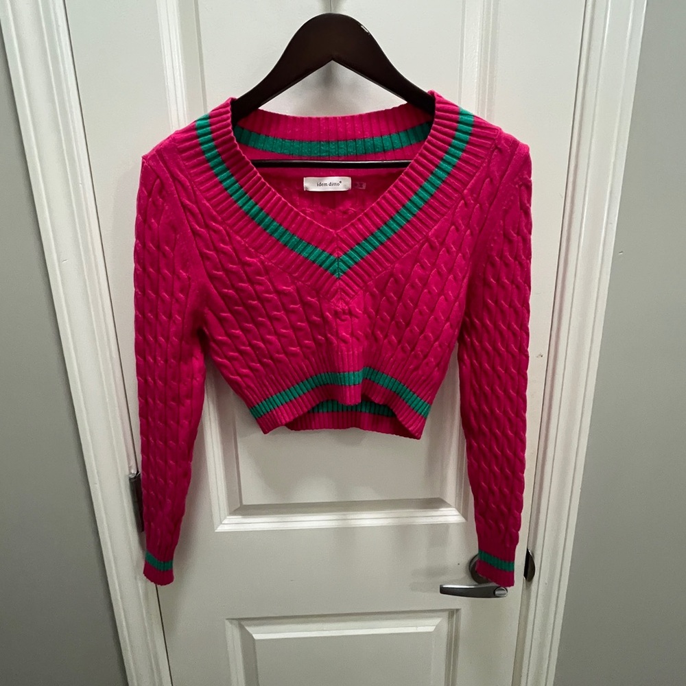 💗💚Cropped Sweater